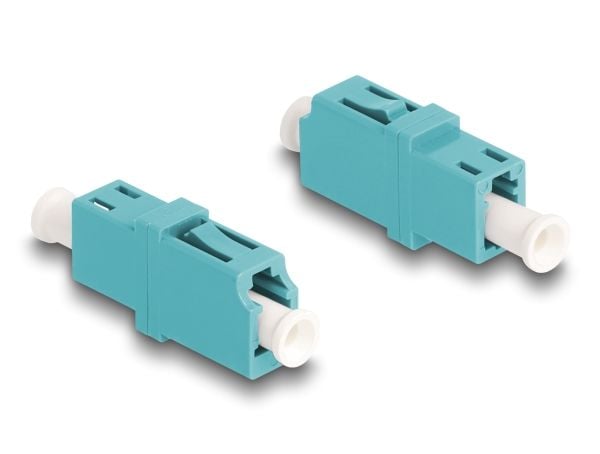 Delock valokuituliitin LC-simpleksiliitäntä LC-simpleksiliitäntään OM3 aqua (Aqua)