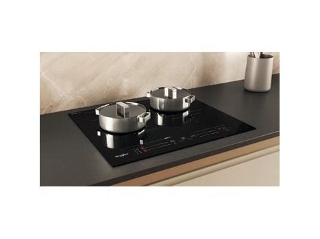 Whirlpool WF S5060 CPBF, Svart, Innebygget, 59 cm, Keramisk, Keramisk, 4 zone(s)
