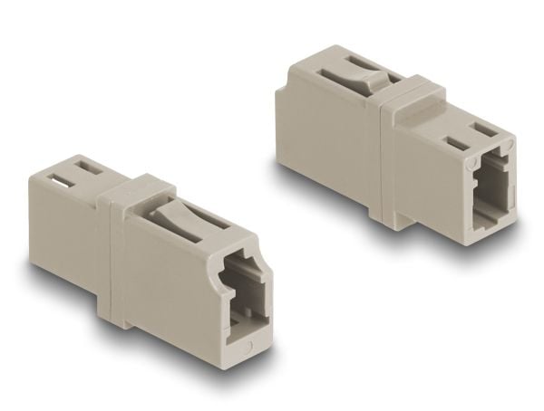 Delock valokuituliitin LC-simpleksiliitäntä LC-simpleksiliitäntään OM1/OM2 beige