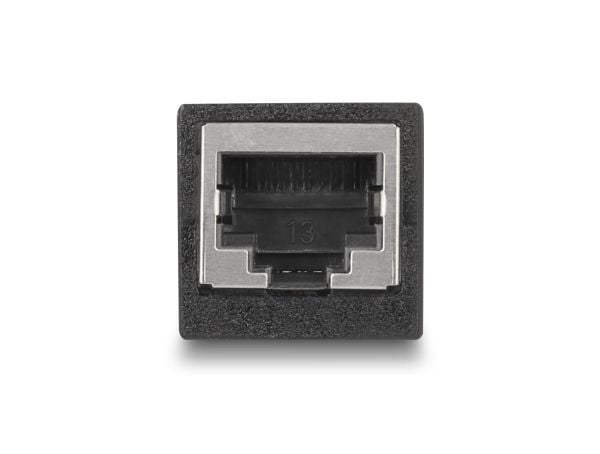Delock Adapter RJ45 Buchse zu RJ45 Buchse Cat.6 sort