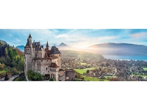 Palapeli 1000 elementtiä Panorama Menthon Castle Ranska