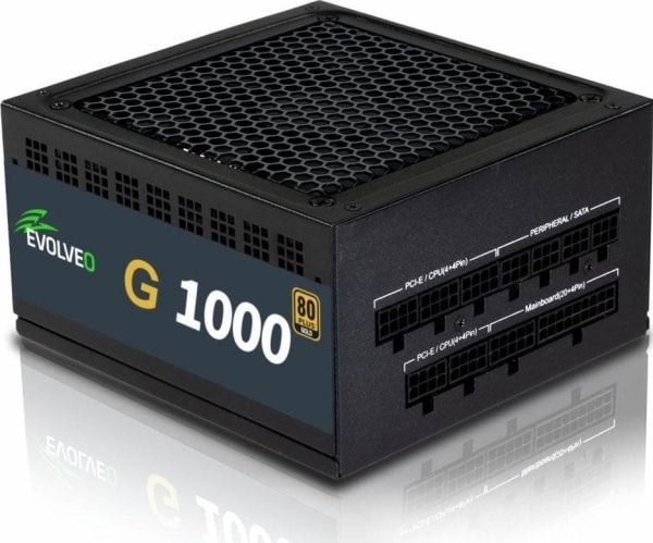 EVOLVEO G1000 PCIe 5.0, 1000 W, ATX 3.0, 80+ EVOLVEO G1000 PCIe 5.0, 1000 W, ATX 3.0, 80+