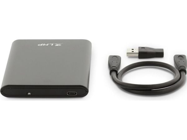 LMP 16117, HDD/SSD-kabinett, 2.5", SATA, 0,52 Gbit/s, USB-tilkobling, Sort