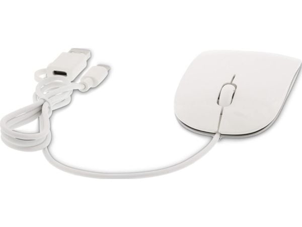 LMP MS-1657C, Optisk, USB Type-A, 1600 DPI, Hvit LMP MS-1657C, Optisk, USB Type-A, 1600 DPI, Hvit