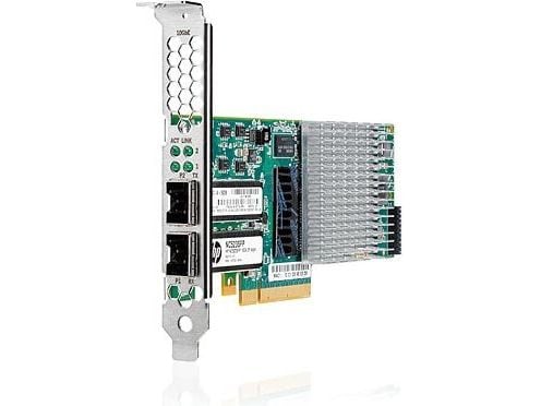 HPE NC523SFP - Nätverksadapter - PCIe 2.0 x8 - 10GbE - 2 portar - för ProLiant DL360p Gen8, DL380 G6, DL388p Gen8, ML350e Gen8, ML350p Gen8, SL270s...