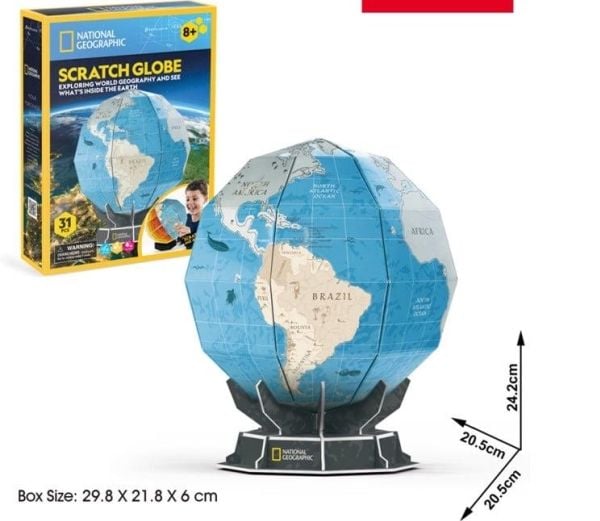 Cubic Fun 3D-puslespill National Geographic globus
