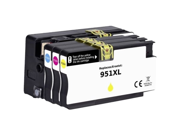 Renkforce RF-5705448, Høyt (XL) utbytte, Svart, Cyan, Fiolblå, Gult, 4 stykker, 2300 sider, 1500 sider, Kombinasjonspakke
