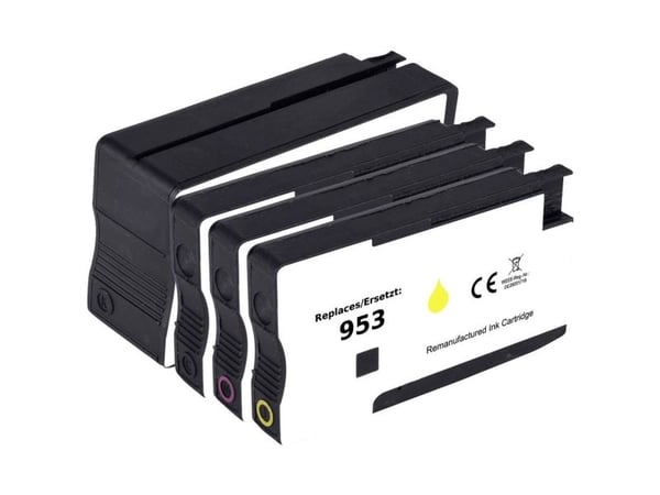 Renkforce RF-5718854, Sort, Cyan, Fiolblå, Gult, 4 stykker, 900 sider, 630 sider, Kombinasjonspakke