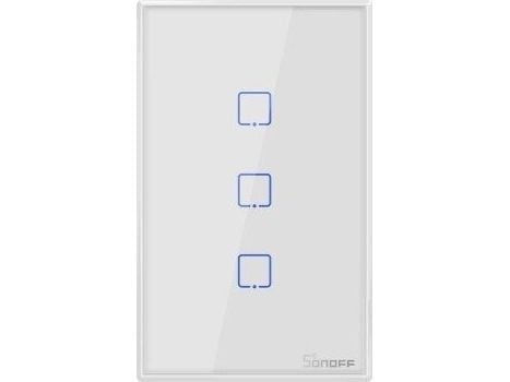 Sonoff T2US3C - 3-gangs Wi-Fi smart veggbryter US - hvit