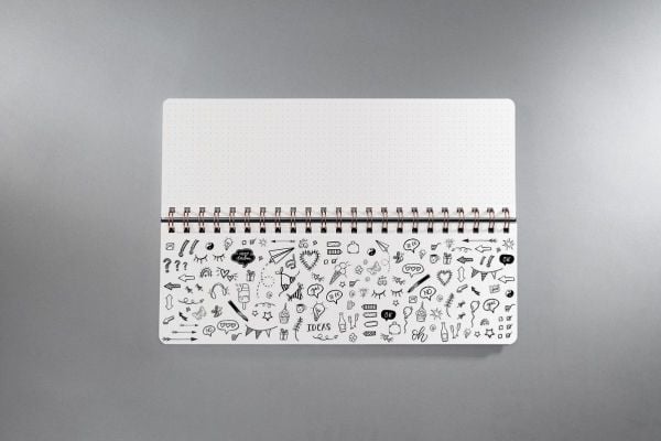 Sigel Jolie JP101, Personlig dagbok, Flerfarget, Mønster, 300 x 114 mm, 124 ark, 100 g/m²