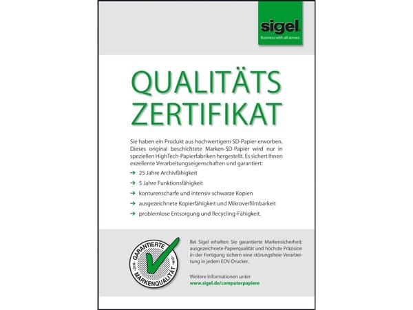 Sigel 26256, Universal, 400 ark, 70 g/m², Blå, Rosa, Hvit, ECF