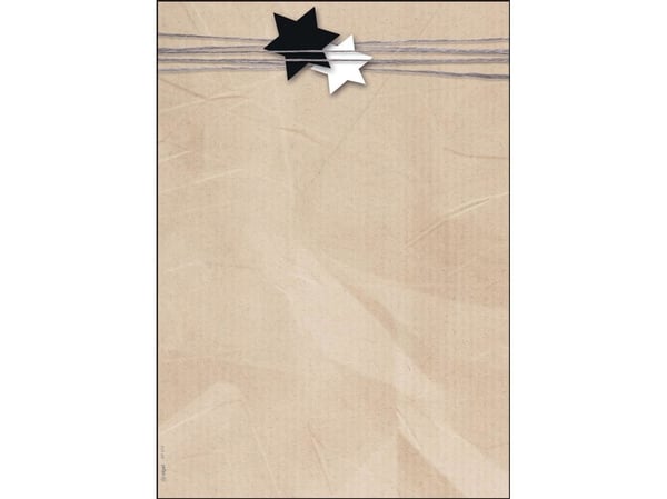 Sigel Christmas Motif Papers, Gavepapir, Beige, Monokromatisk, Papir, Julaften, Julaften