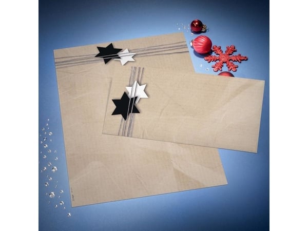 Sigel Christmas Motif Papers, Gavepapir, Beige, Monokromatisk, Papir, Julaften, Julaften