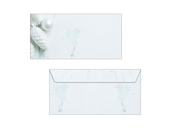 Sigel DU132, Presentkuvert, Grå, Silver, Bild, papper, Jul, 90 g/m ^