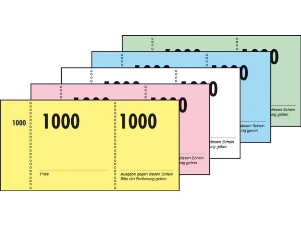 Sigel - Regneblokker - 100 ark - 105 x 50 mm - nummerert (en pakke 10)