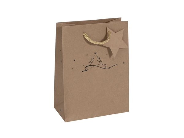 Sigel GT038, Gavepapirbag, Brun, Bilde, Papir, Julaften, Julaften