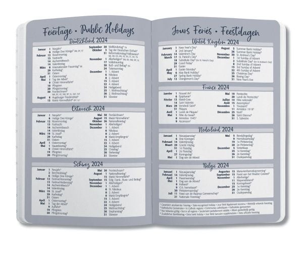 sigel Bokkalender Jolie 2024 "Violet Jungle Fever", A6 ukekalender, 95 x 150 mm, 1 uke / 2 sider, 174 sider - 1 stk (J4354)