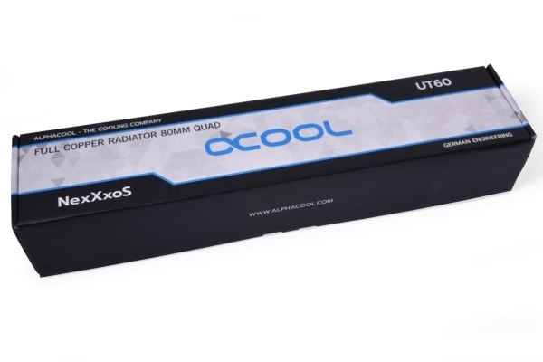 Alphacool 14374, Jäähdytin, Kupari, Terästä, Musta, 1/4", 60 °C, 8 cm