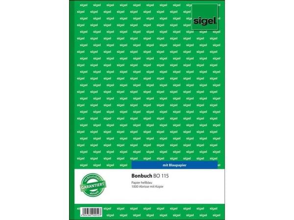Sigel BO115, Mønster, Grønn, A4, 50 ark, Innbundet (hardcover), Universell