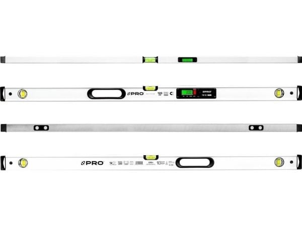 PRO vaterpass PRO900 med elektronisk avlesning og magneter 120 cm