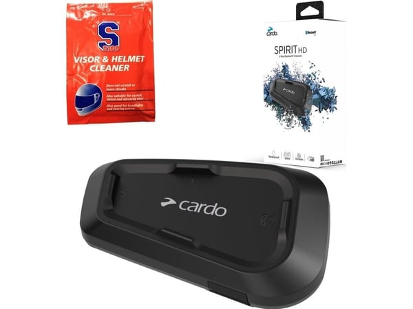 Cardo Spirit HD, 2 kanaler, 600 m, USB Type-C, -20 - 55 ° C, Svart, Vattentät