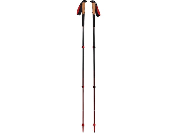Black Diamond trekkingstavar Pursuit S/M, träningsutrustning (grå/röd, 1 par, 100–125 cm)