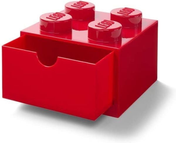 Lego Brick 4 pöytälaatikko punainen