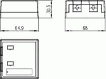 Telegärtner Surface Mounting Box 68x64