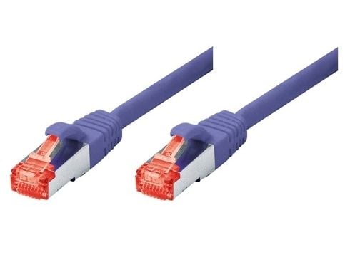 Tecline Fröhlich + Walter - Patchkabel - RJ-45 (M) - RJ-45 (M) - 3 m - SSTP-kabel - CAT 6 - halogenfri - fiolett (71503V)