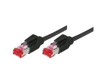 Tecline 15m Cat.6A, 10 m, Cat6a, S/FTP (S-STP), RJ-45, RJ-45, Svart