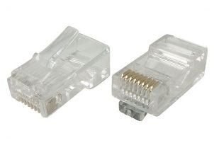 Tecline RJ45, RJ45, Gjennomsiktig, 10 stykker Tecline RJ45, RJ45, Gjennomsiktig, 10 stykker