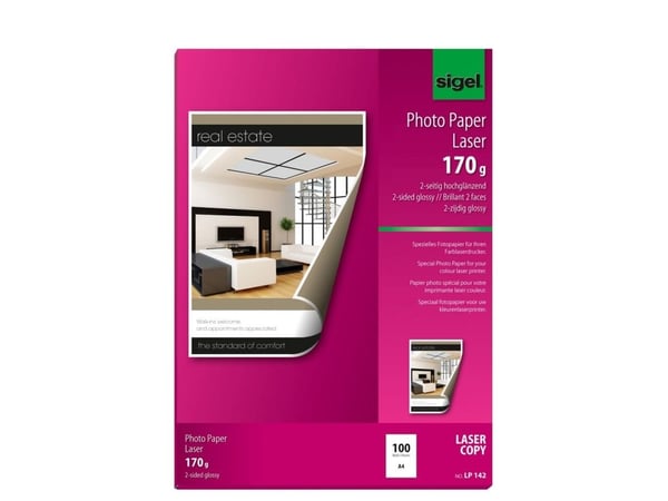 Sigel fotopapper blankt A4 (210 x 297 mm) 170 g/m², 100 ark