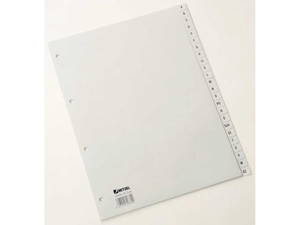 Rexel 25650481, Kirjainvälilehti, Polypropeeni (PP), Harmaa, A4, 226 mm, 297 mm