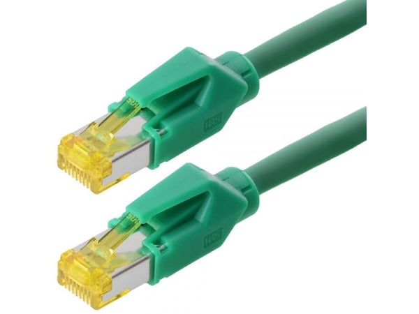Tecline S/FTP Cat6A, 0.5m, 0,5 m, Cat6a, S/FTP (S-STP), RJ-45, RJ-45, Grønn
