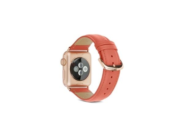 dbramante1928 Madrid, Band, Smartklokke, Oransje, Apple, 38 mm/40 mm, Lær