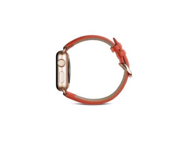 dbramante1928 Madrid, Band, Smartklokke, Oransje, Apple, 38 mm/40 mm, Lær