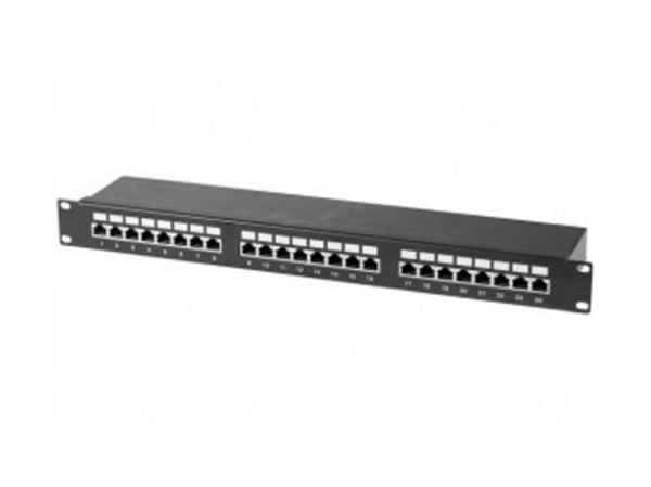 Tecline 257310, Cat6, U/FTP (STP), Svart, 1U