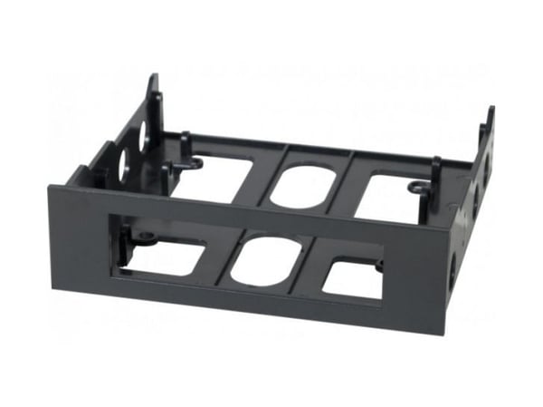 3,5" diskettinstallasjonsramme for 13,30 cm (5,25") installasjonsbrønner, plast, farge svart Installasjonsramme for 3,5" diskettstasjoner i 13,30 c...