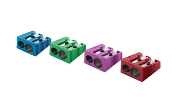 STAEDTLER 510 20 - Blyantspisser - 2 hull - assorterte metalliske farger - metall (en pakke 20)