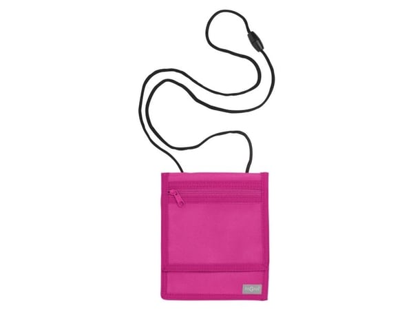 Pagna 99508-34, Halsväska, Rosa, Nylon, Monokromatiskt, Halsrem, Kardborreband