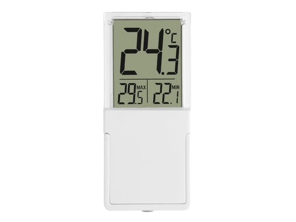 TFA-Dostmann 30.1030, Elektronisk miljøtermometer, Inne/Ute, °C, 0 - 40 °C, Digitalt, Hvit