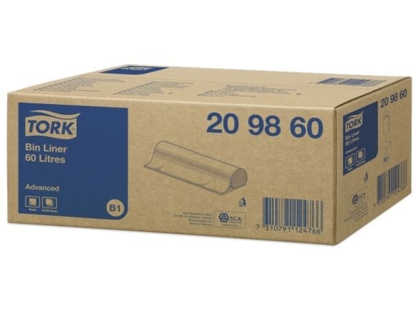 Tork 209860, 60 l, Grön, 100 styck, 310 mm, 130 mm, 130 mm