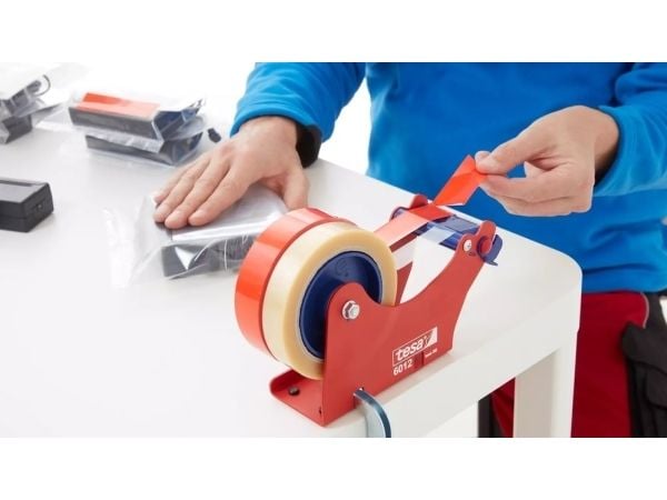TESA 62204, Röd, Buntning, Förslutning, Förpackning, Polyvinylklorid (PVC), 2 N/cm, 80%, 66 m