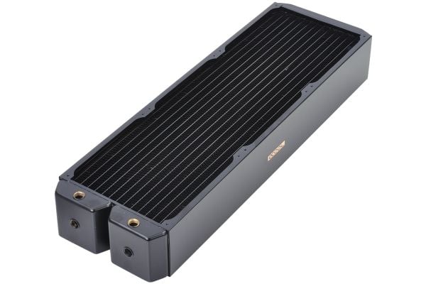 Alphacool 14215, Radiatorblokk, Kopper, Stål, Svart, 1,5 stang, 3 vifter, 18 cm