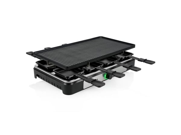 Tristar RA-2748, 1400 W, 230 V, 50 - 60 Hz, 8 stykker, Tristar RA-2748 Raclette 8, reversible grill plate, 8x pans, 1-metre power cord, instructions