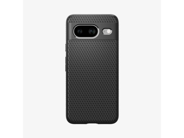 Spigen Liquid Air - Baksidesskydd för mobiltelefon - termoplastisk polyuretan (TPU) - mattsvart - för Google Pixel 8