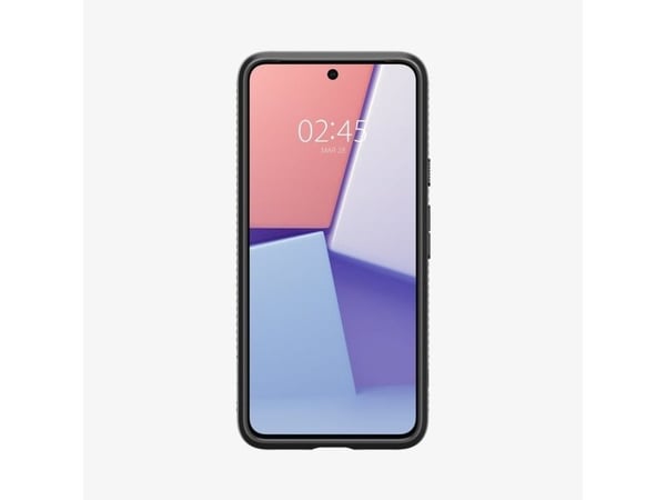 Spigen Liquid Air - Baksidesskydd för mobiltelefon - termoplastisk polyuretan (TPU) - mattsvart - för Google Pixel 8