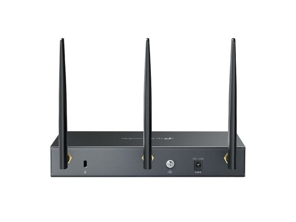 TP-Link Omada ER706W, Dobbelbånd (2.4 GHz / 5 GHz), Ethernet/bredbåndsforbindelse, Svart, Skrivebord/stolperuter