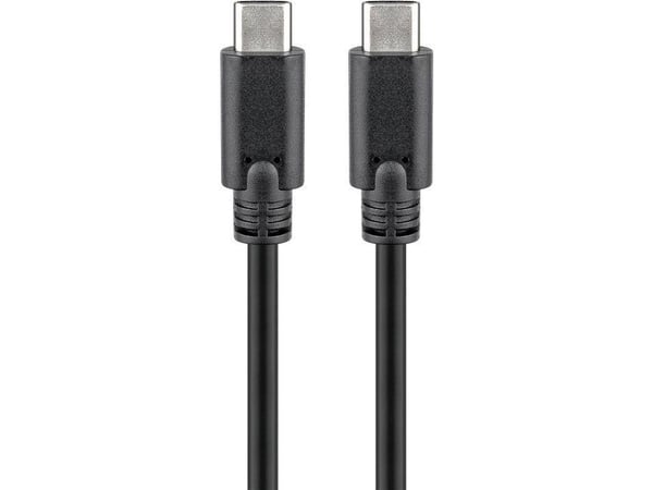 Goobay 66508, 2 m, USB C, USB C, USB 3.2 Gen 1 (3.1 Gen 1), 5 Gbit/sek., Sort