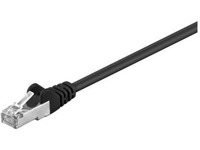wentronic - Nettverkskabel - RJ-45 (hann) til RJ-45 (hann) - 2 m - FTP - CAT 5e - svart